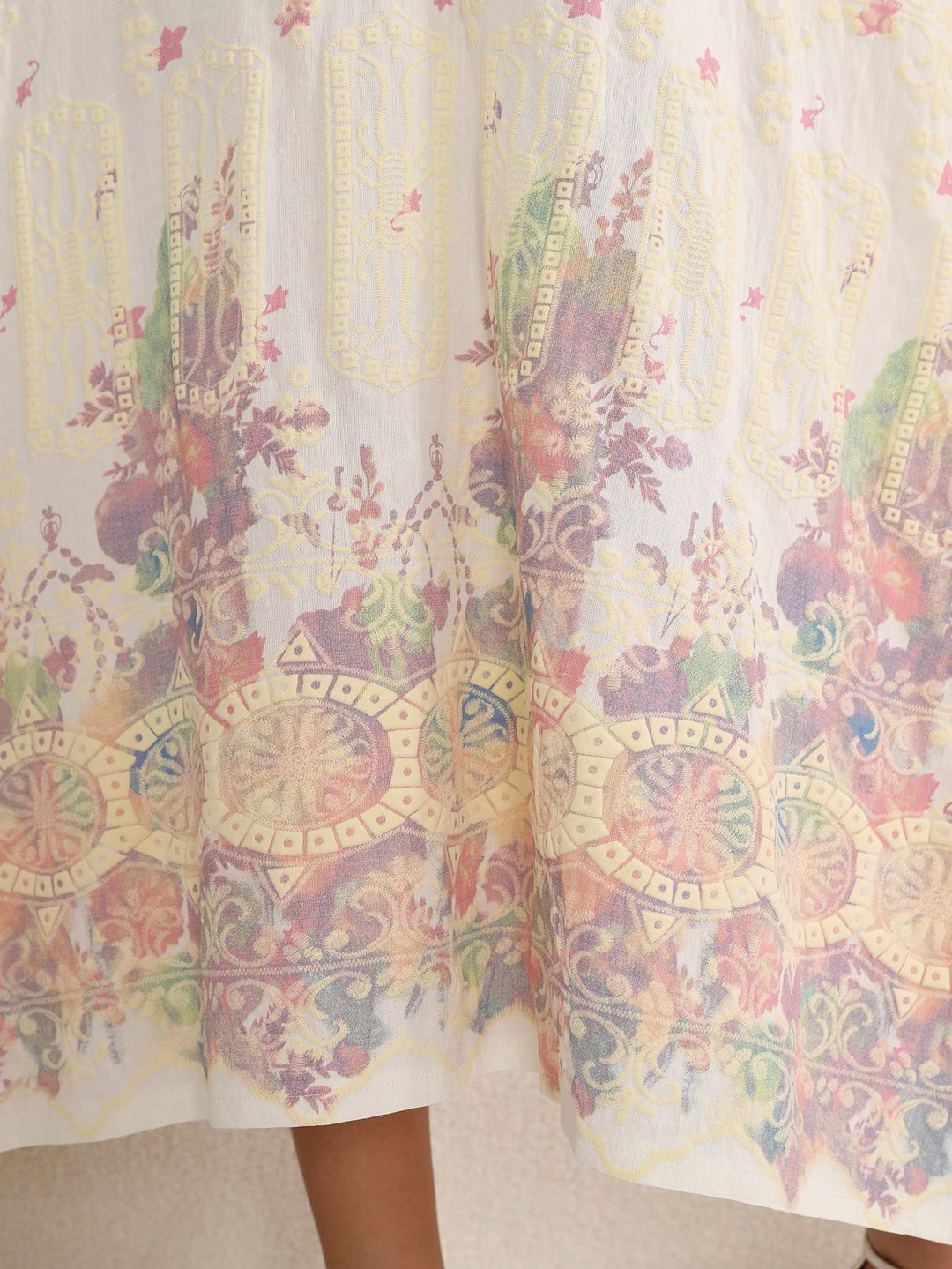 Set caftan și jalabiya SHEIN, alb