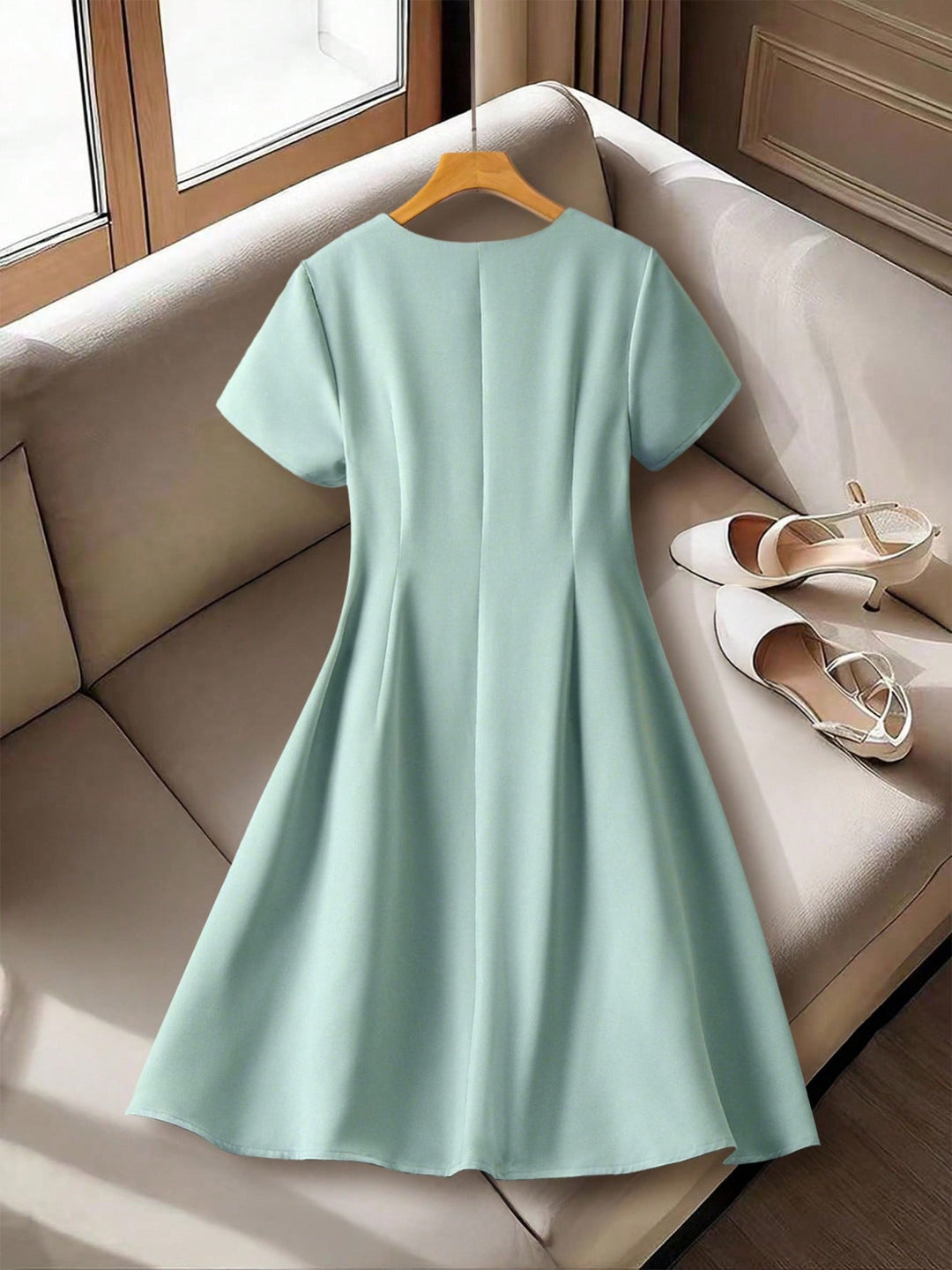 Rochie  midi SHEIN, verde