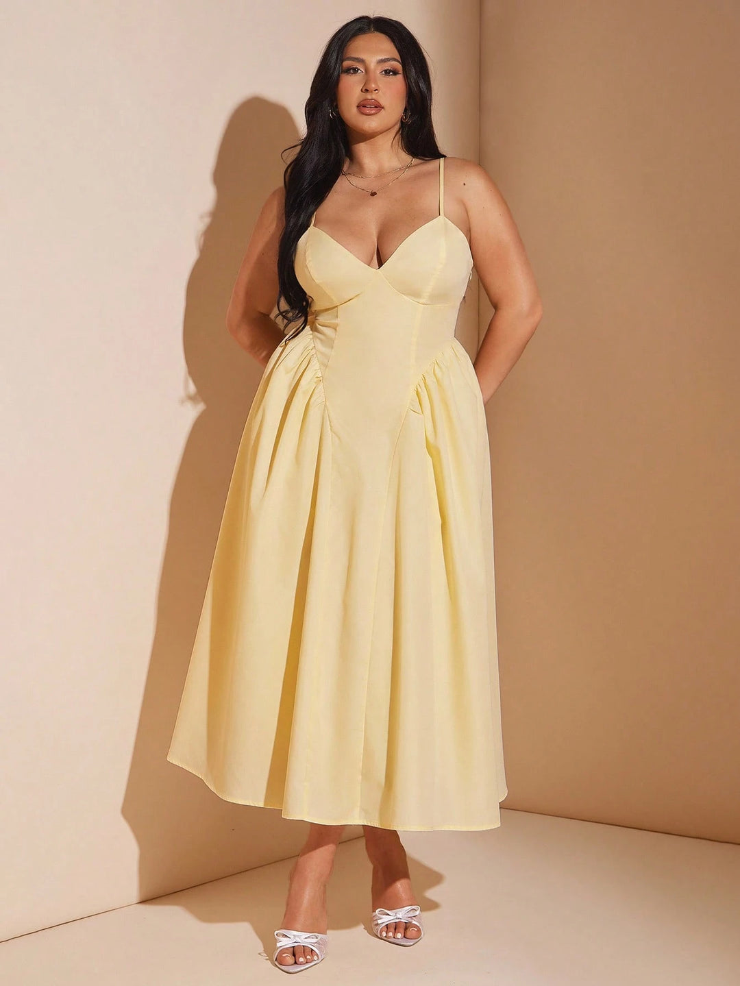 Rochie maxi SHEIN, galben