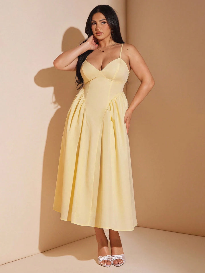 Rochie maxi SHEIN, galben