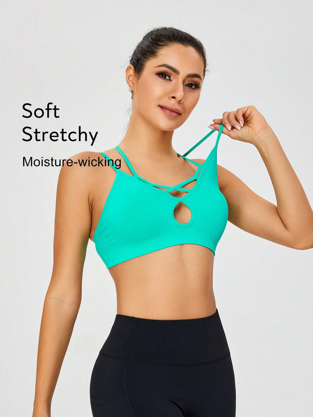Bustieră sport SHEIN, verde