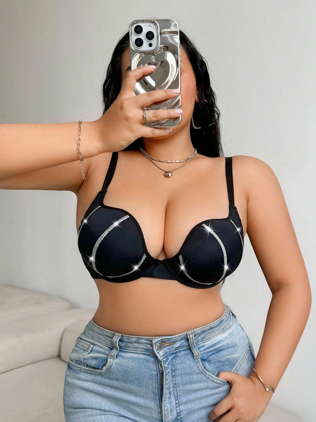 Sutien SHEIN, negru