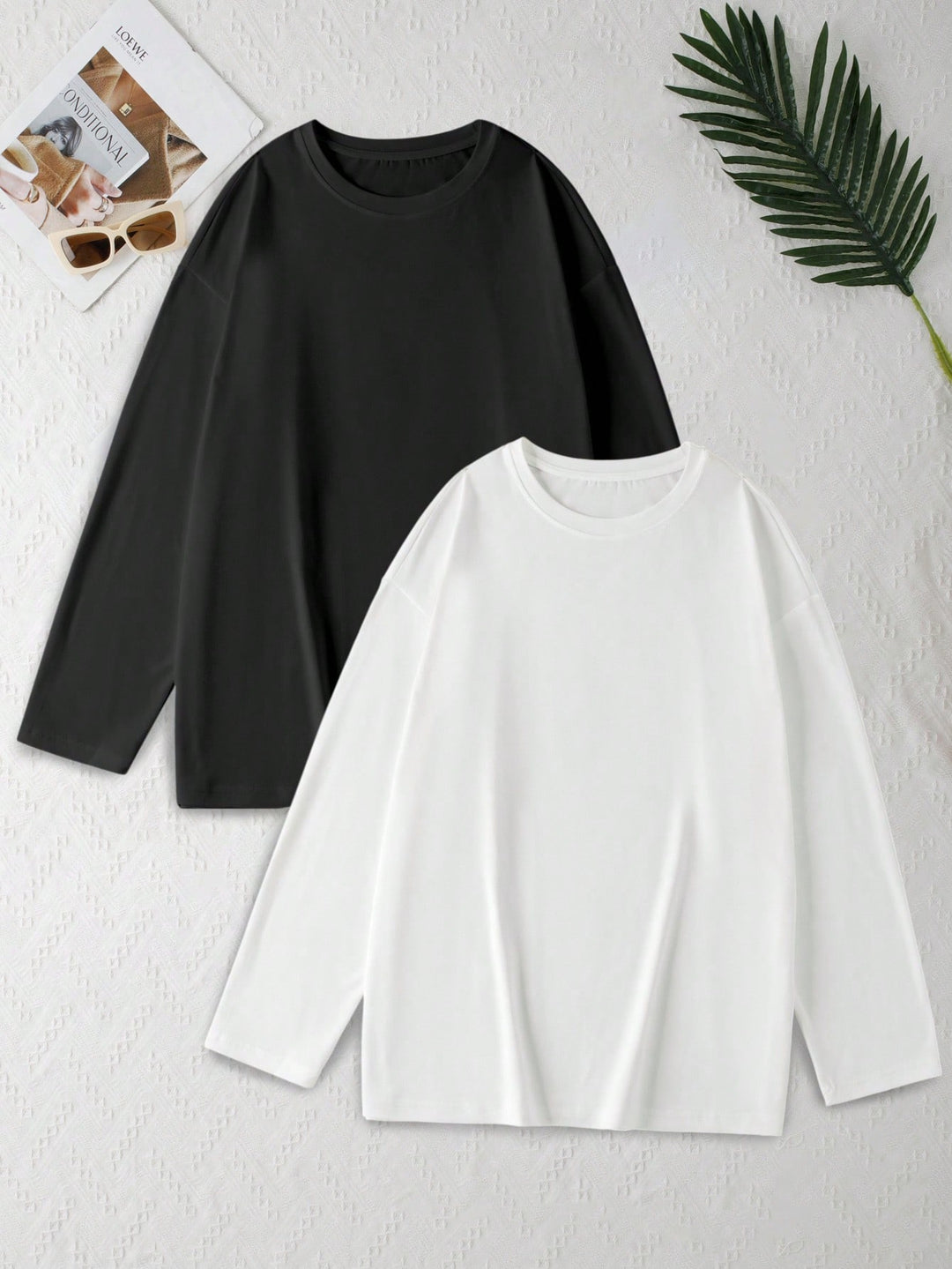 Tricou cu mâneci lungi SHEIN, mix culori