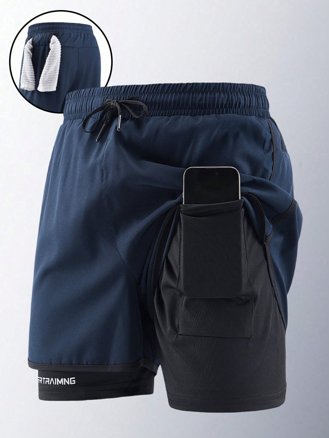 Pantaloni scurți SHEIN, negru