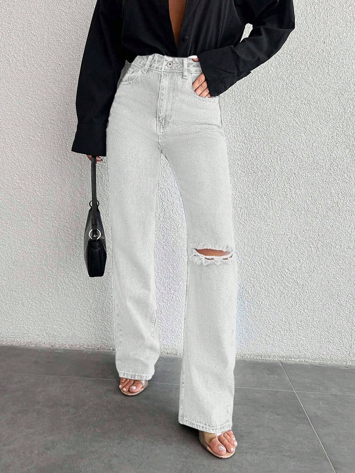 Jeans SHEIN, alb