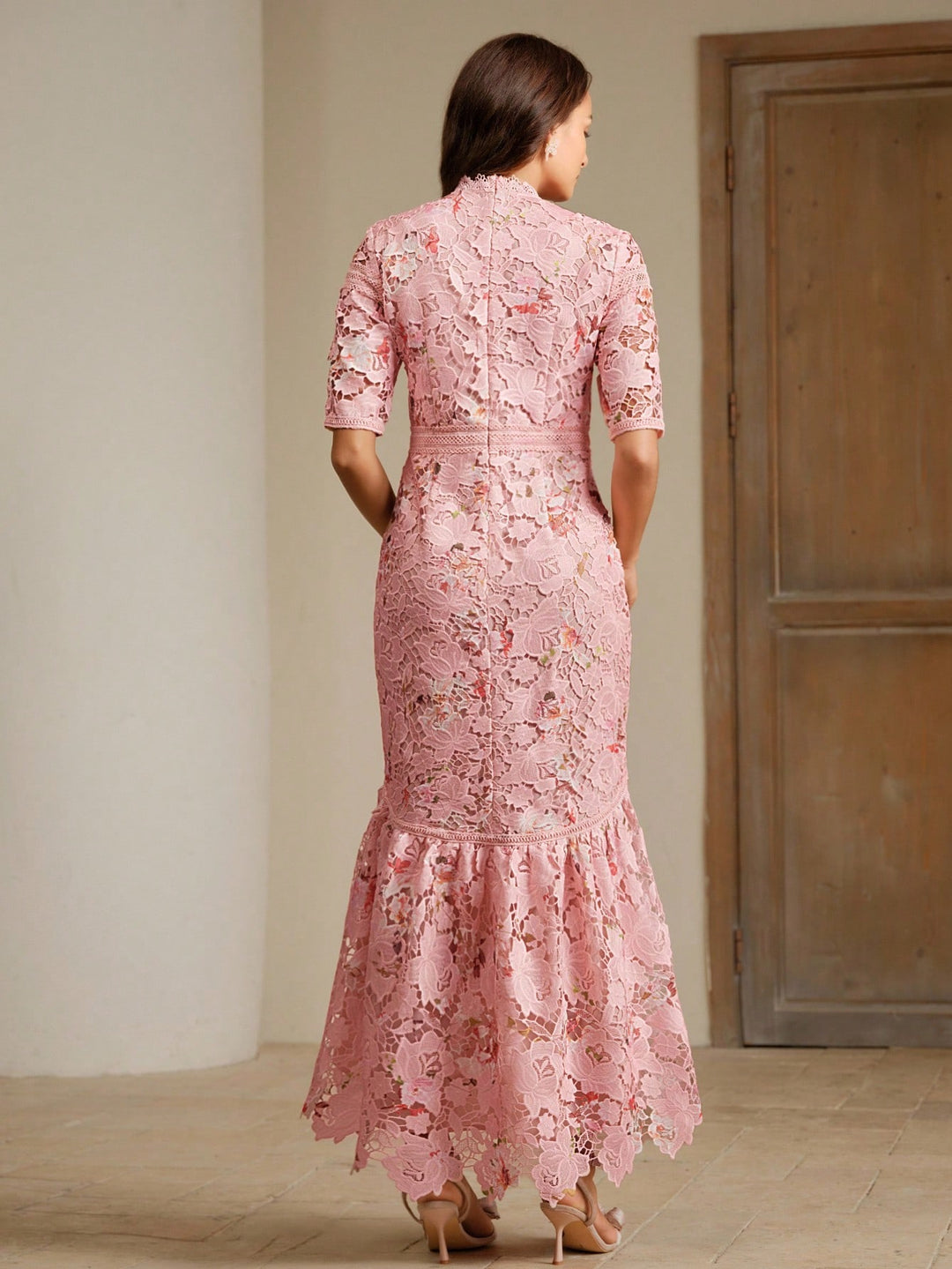 Rochie maxi SHEIN, roz