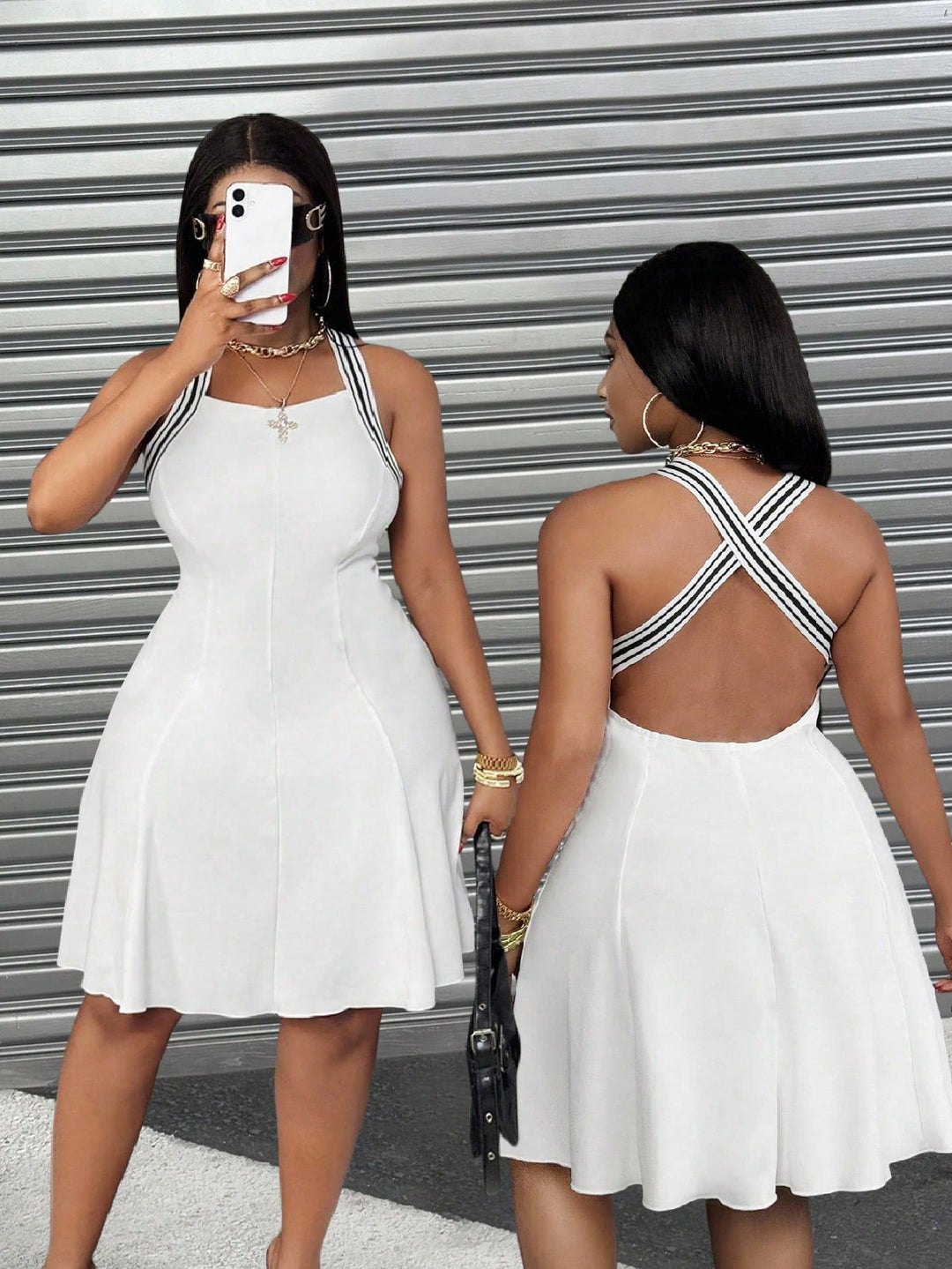 Rochie mini SHEIN, alb