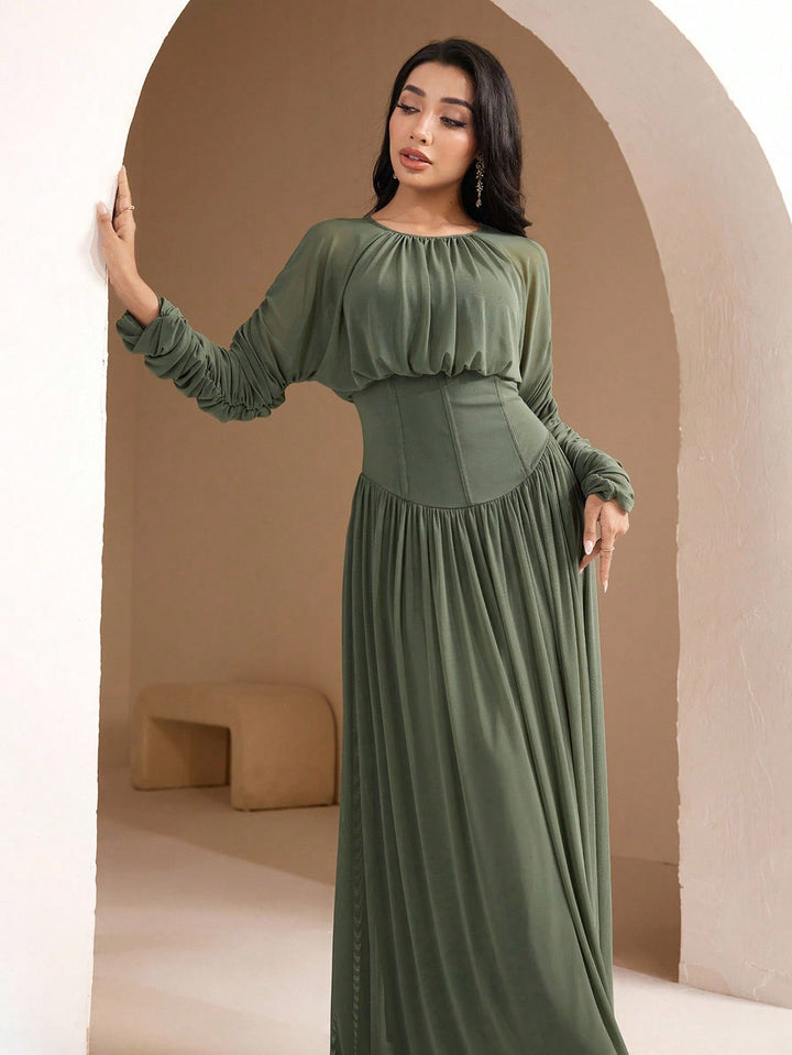 Rochie maxi SHEIN, verde