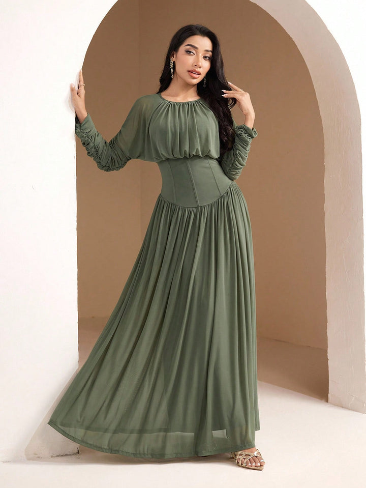 Rochie maxi SHEIN, verde