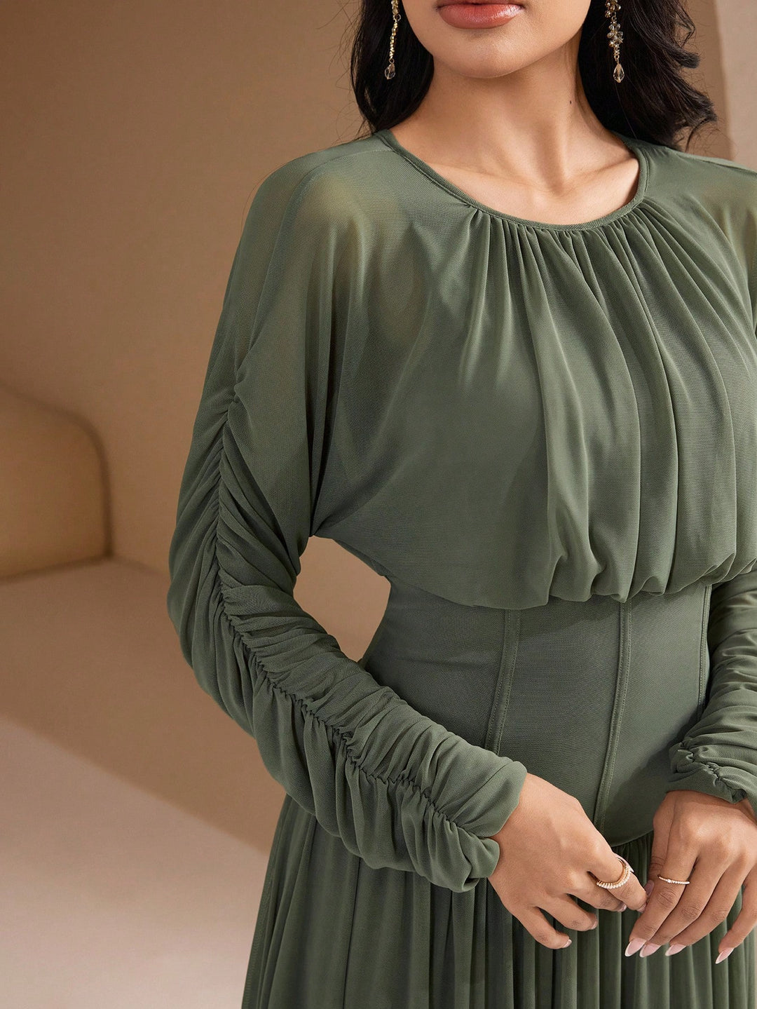 Rochie maxi SHEIN, verde