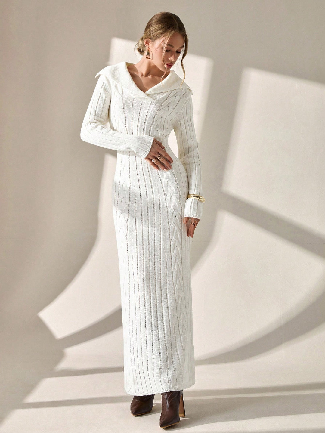 Rochie SHEIN, crem