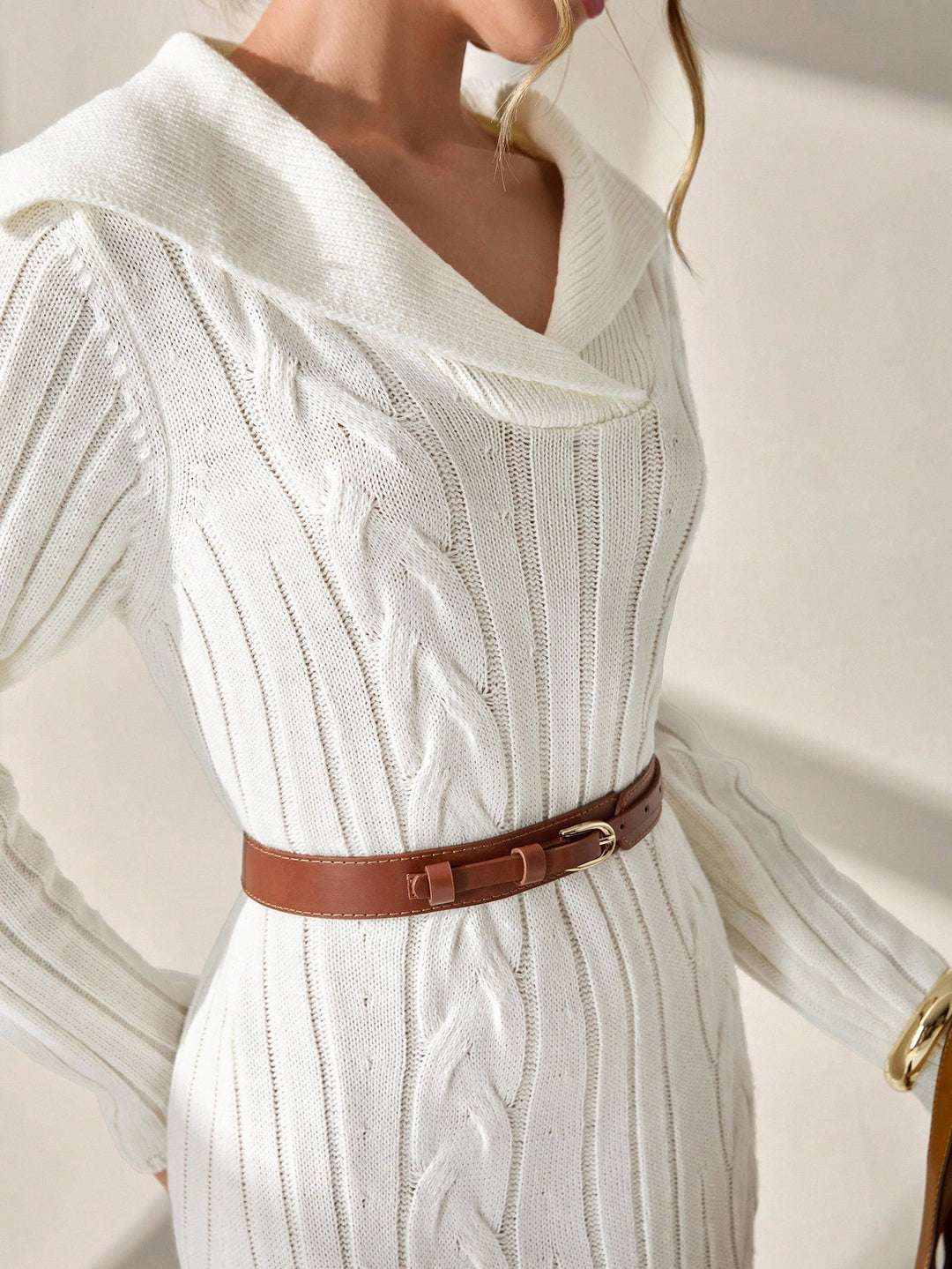 Rochie SHEIN, crem