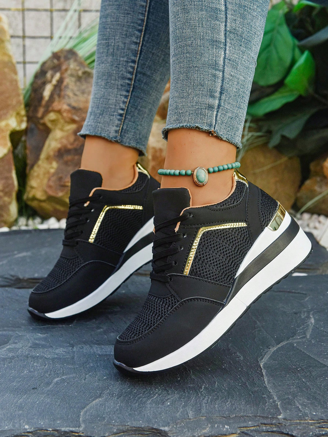 Pantofi sport SHEIN, negru