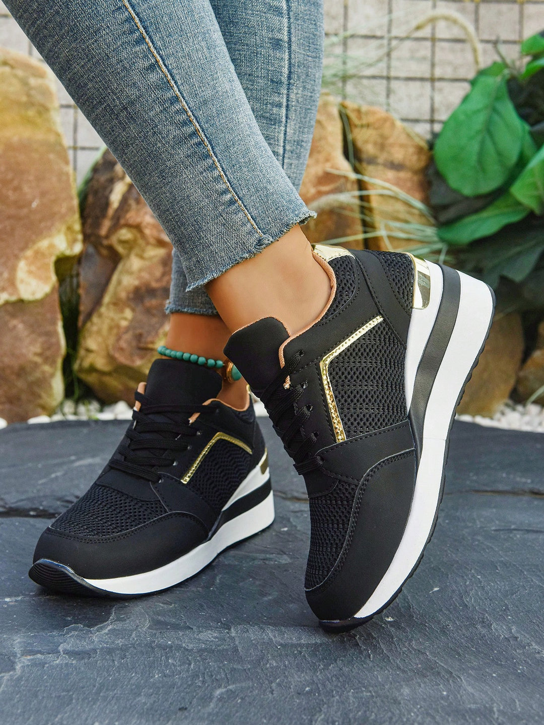 Pantofi sport SHEIN, negru