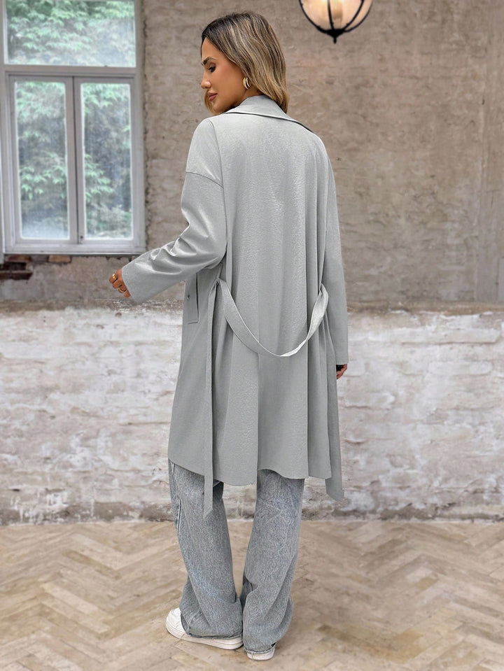Trench SHEIN, gri