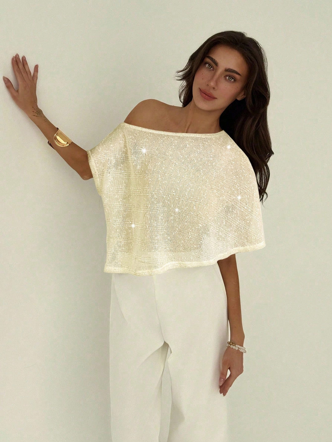 Top SHEIN, portocaliu