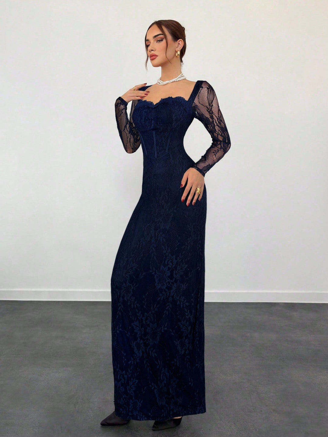 Rochie maxi SHEIN, albastru