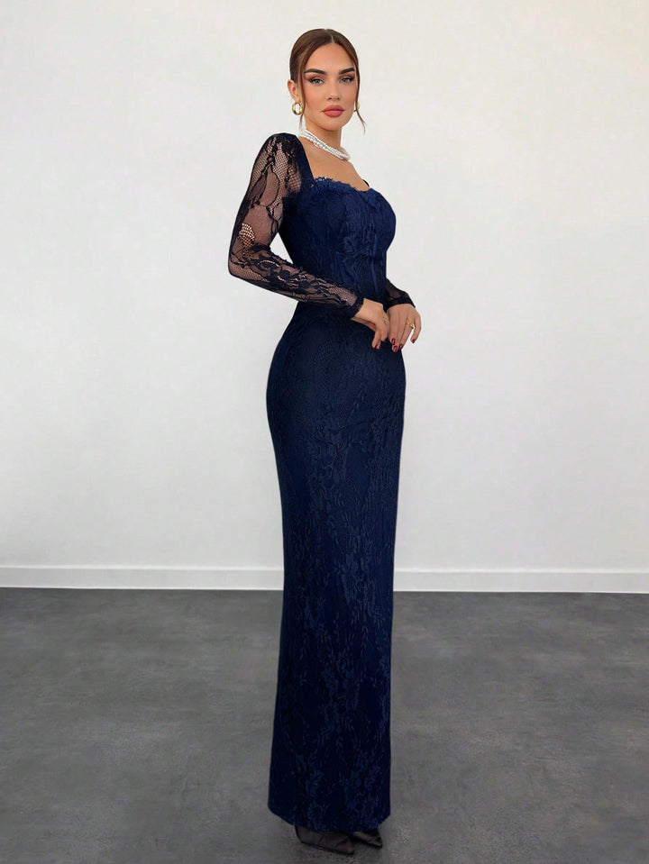 Rochie maxi SHEIN, albastru