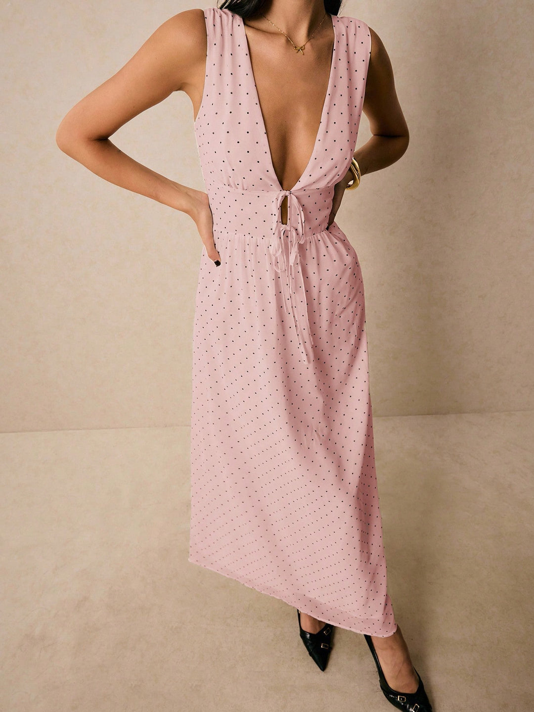 Rochie midi SHEIN, roz