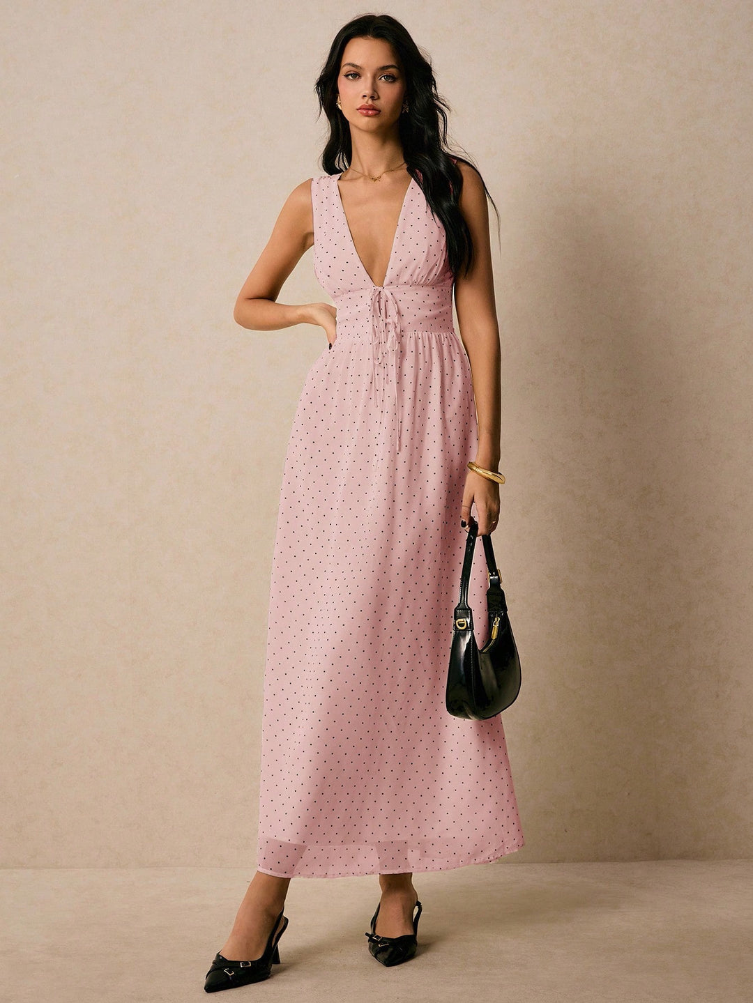 Rochie midi SHEIN, roz