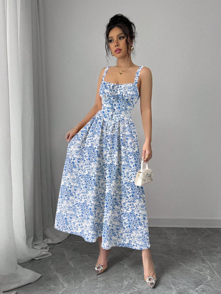 SHEIN maxi ruha, kék