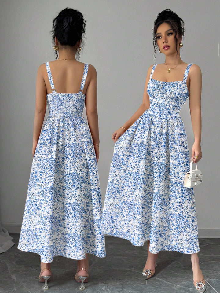 SHEIN maxi ruha, kék