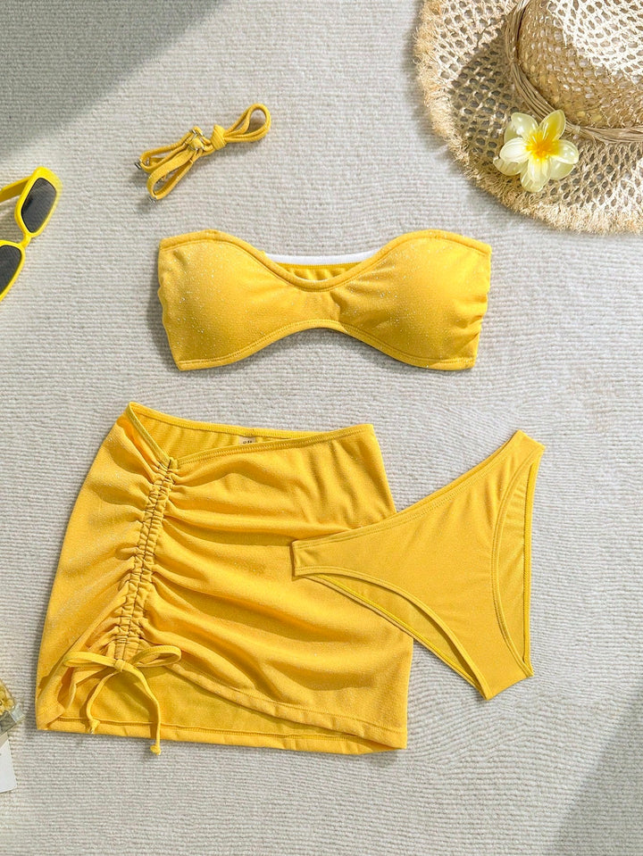 Set bikini SHEIN, galben