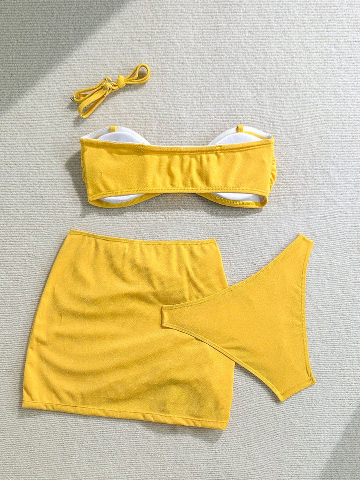 Set bikini SHEIN, galben