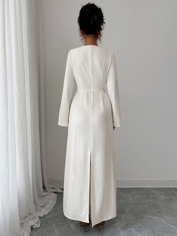 SHEIN maxi dress, bézs