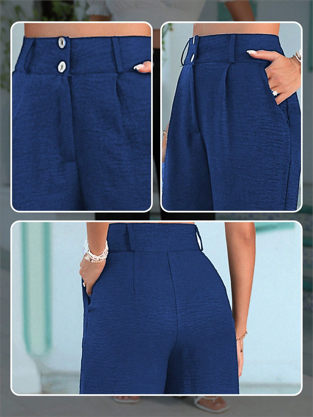 Pantaloni SHEIN, albastru