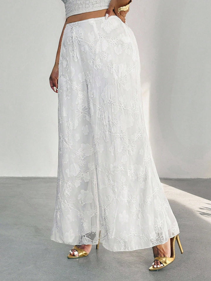 Pantaloni SHEIN, alb