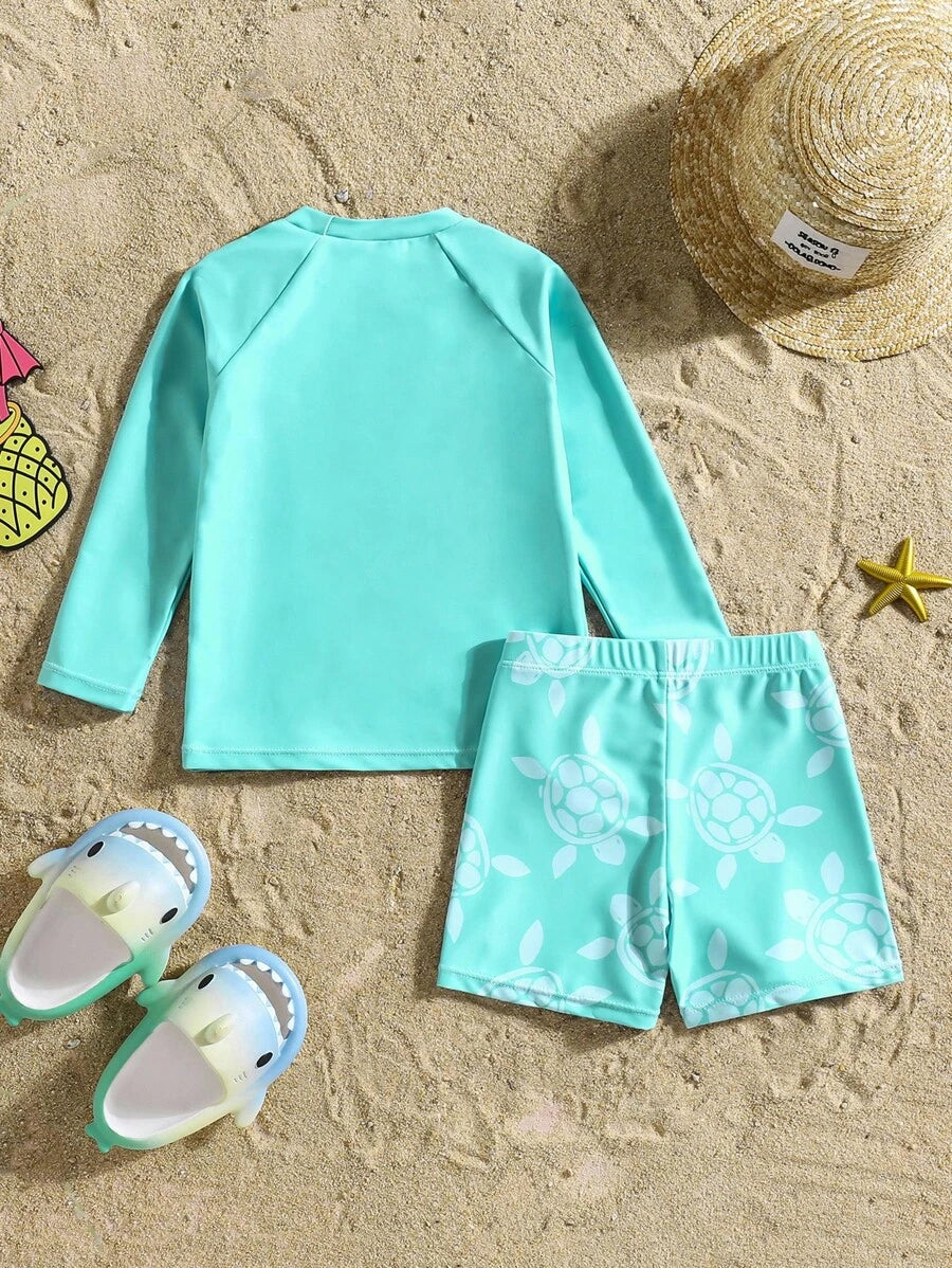 Costum de baie SHEIN, verde