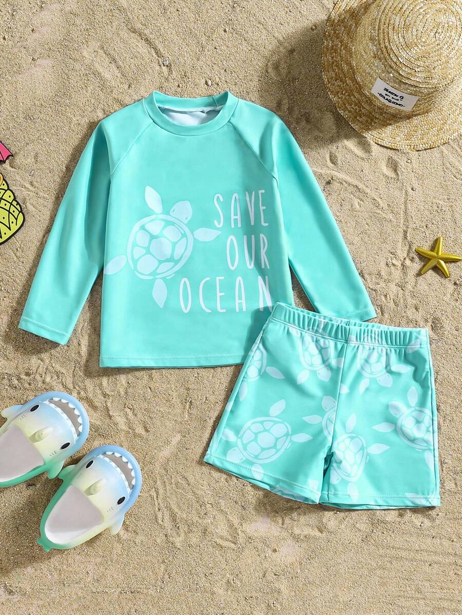 Costum de baie SHEIN, verde