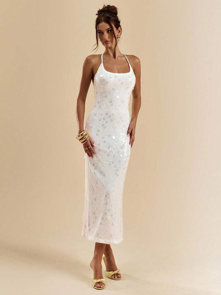 Rochie maxi SHEIN, alb