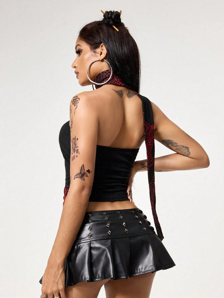 Top Romwe by Shein, fekete