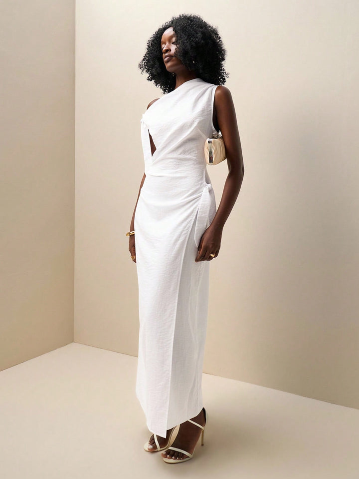 Rochie maxi SHEIN, alb