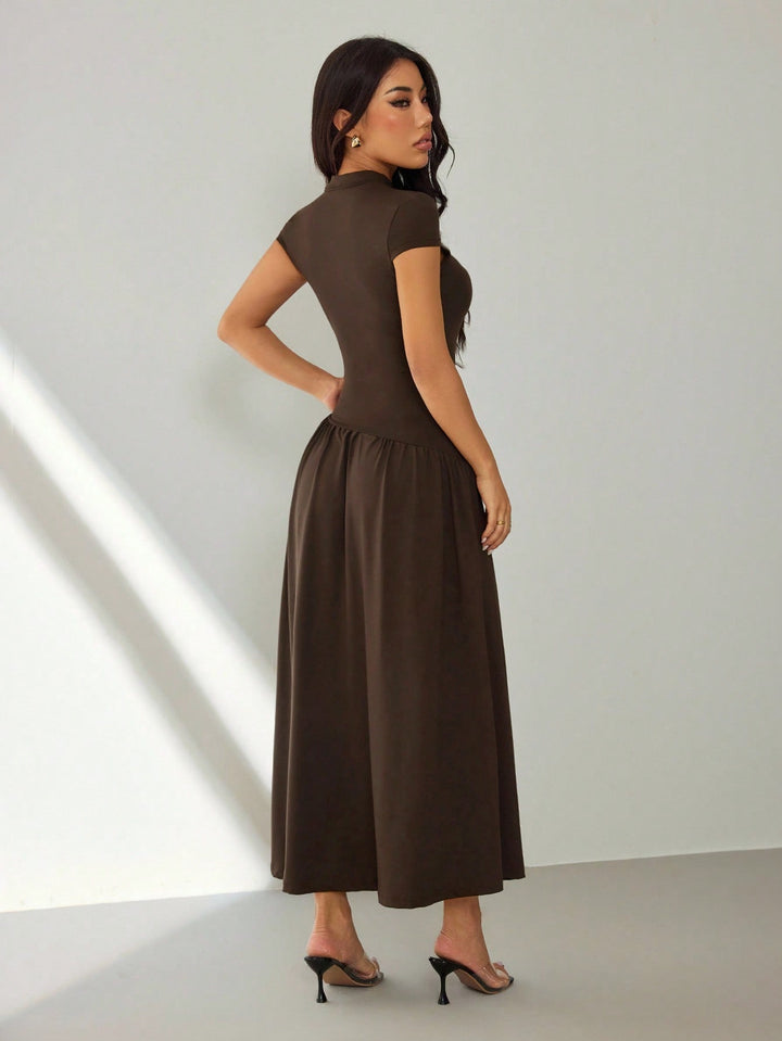 Rochie maxi SHEIN, maro