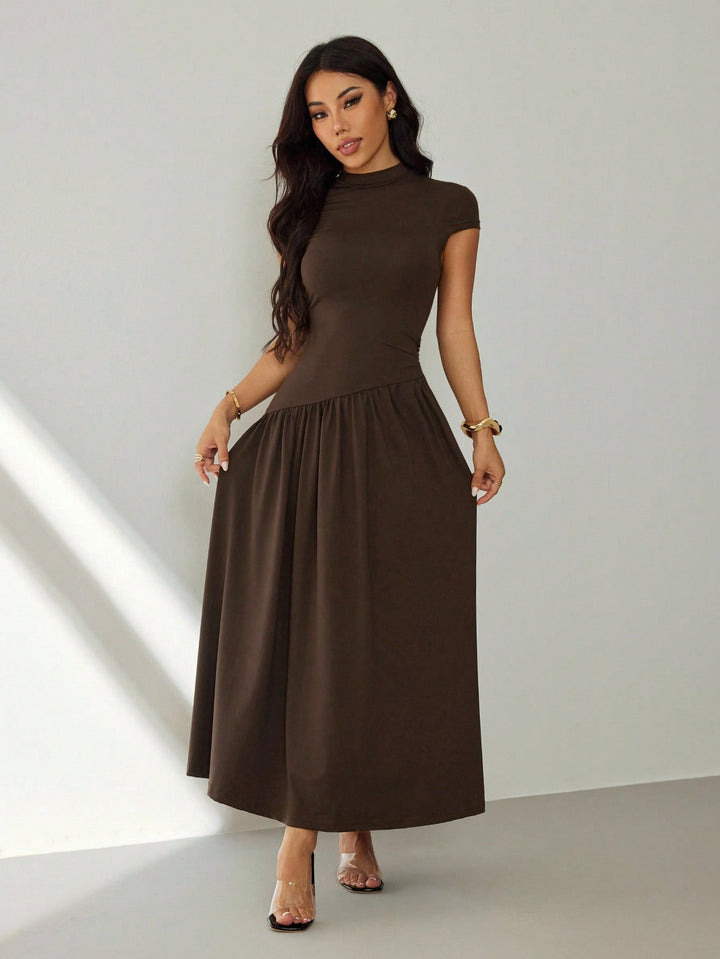 Rochie maxi SHEIN, maro