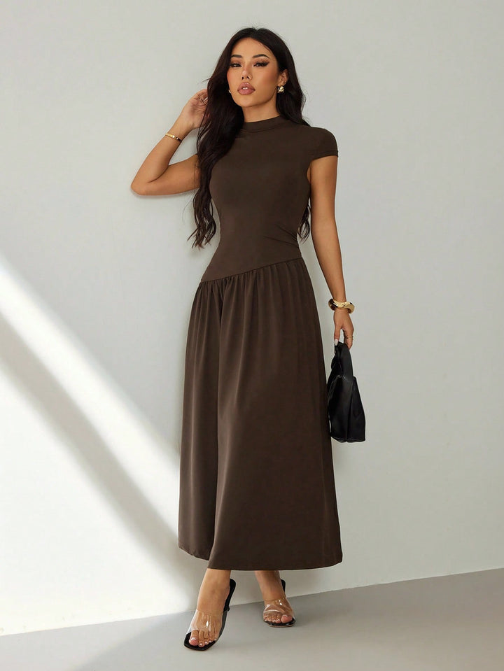 Rochie maxi SHEIN, maro
