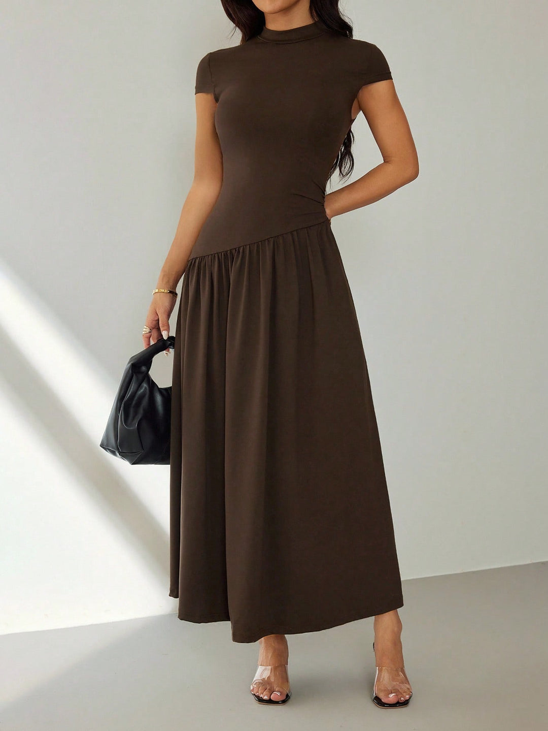 Rochie maxi SHEIN, maro