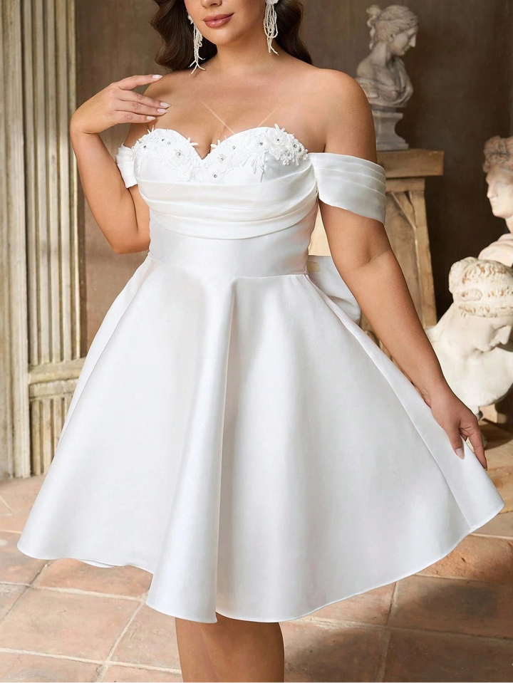 Rochie mini SHEIN, alb