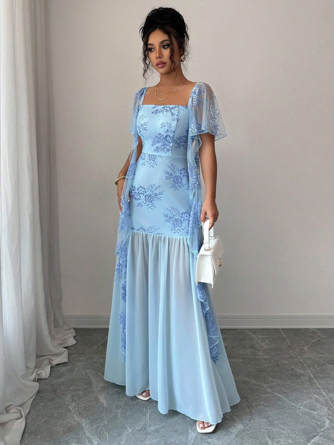 Rochie maxi SHEIN, albastru