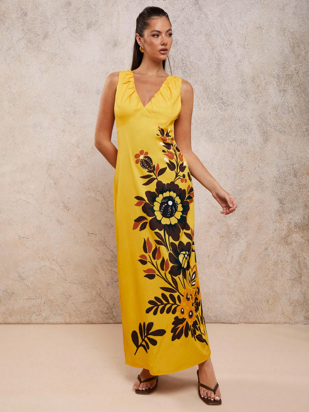 Rochie maxi SHEIN, mix culori