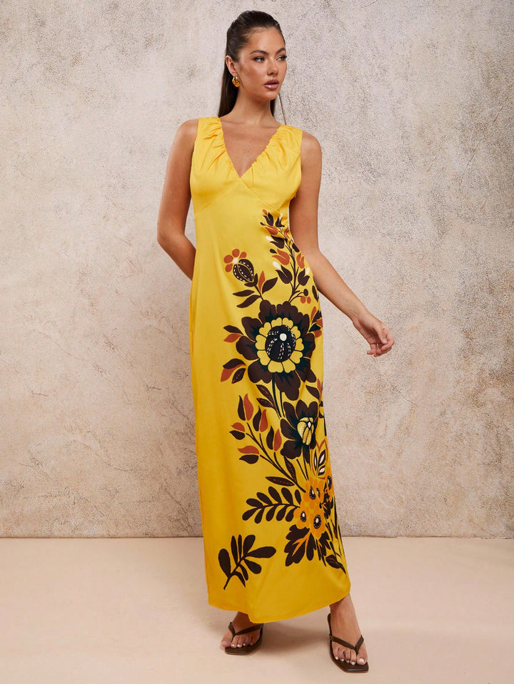 Rochie maxi SHEIN, mix culori