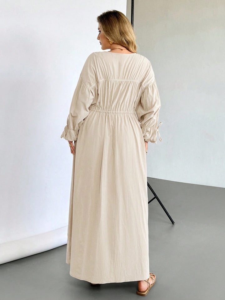 Rochie maxi SHEIN, bej
