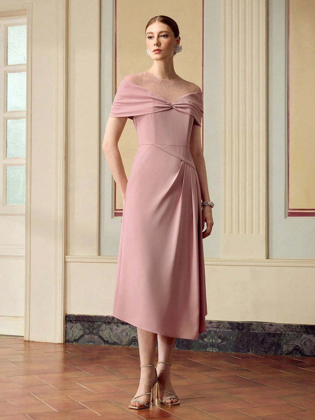 Rochie maxi SHEIN, roz