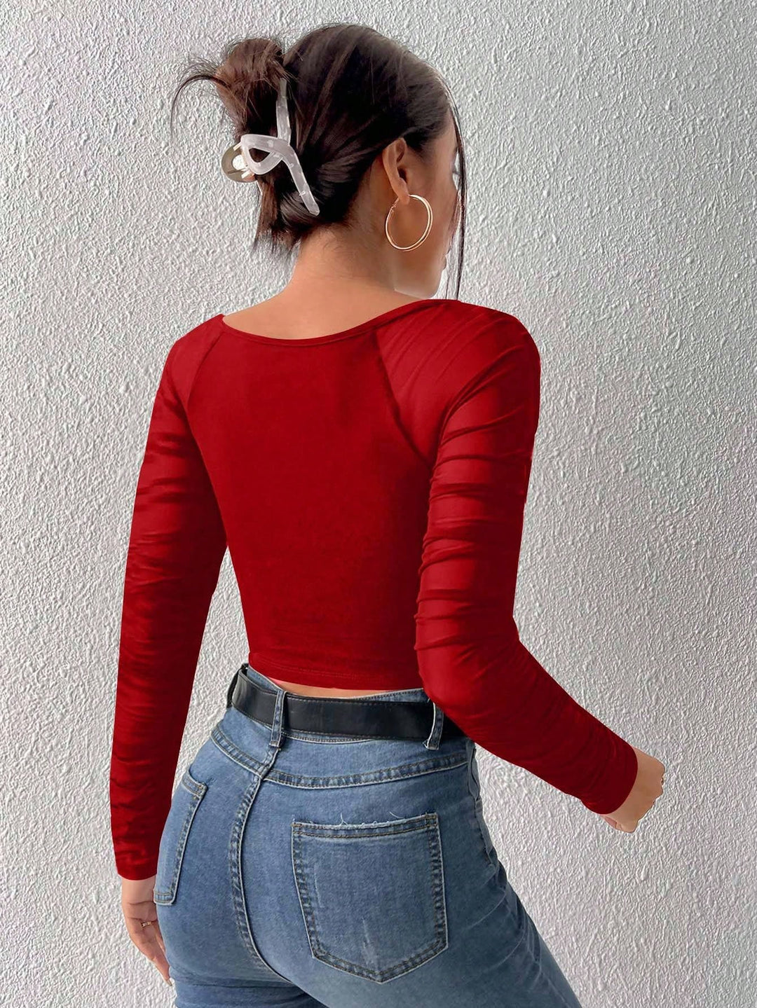 Top SHEIN, roșu