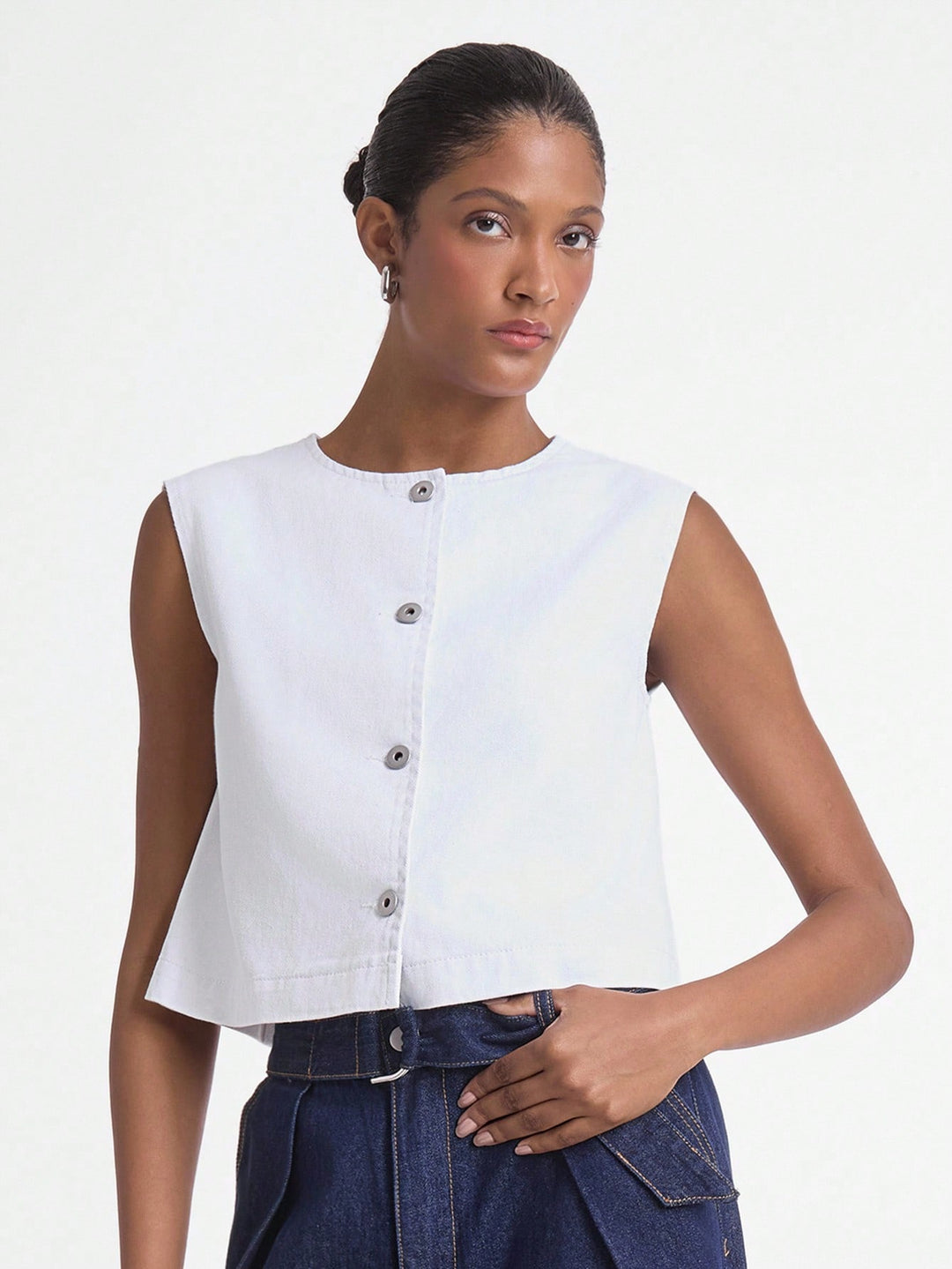 Top SHEIN, fehér