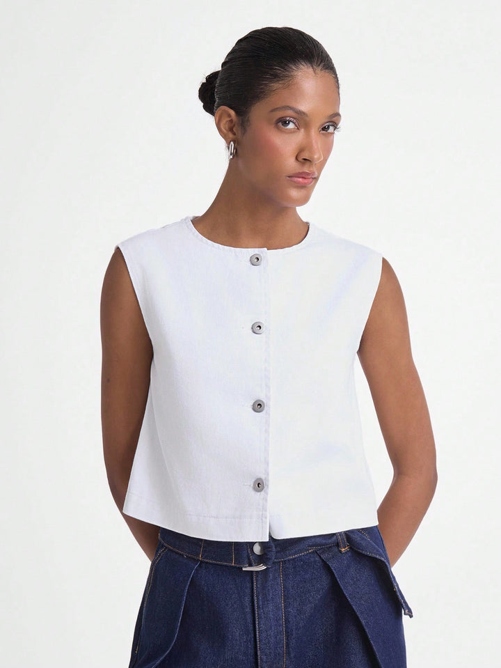 Top SHEIN, fehér