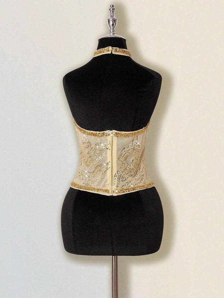 Top SHEIN, auriu